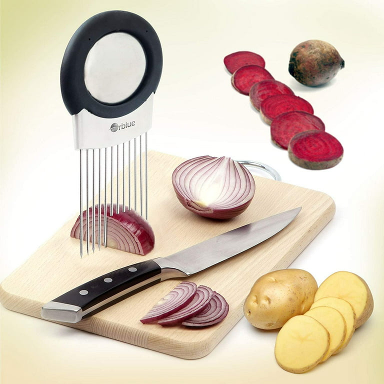 Onion Slicer Holder, Onion Holder For Slicing, Crinkle Cutter