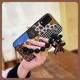 thumbnail image 5 of LYM-Phone Case For TCL T-Mobile Revvl V+ 5G/Revvl V Plus 5G, Black pearl pendant Bear bracelet silicone Skin-friendly feel Back Cover Simplicity soft case Cartoon cute Dirt-resistant, 5 of 9