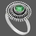 thumbnail image 2 of Green Onyx 925 Sterling Silver Ring s.6 Jewelry R-1388 AGR1017_C_6, 2 of 6