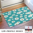 thumbnail image 3 of Turquoise Daisy Flower Pattern Door Rugs,Washable Non Slip Door Mats Indoor,Decorative Door Mats,Entry Mat Indoor for Entrance,Bedroom,Kitchen,Bathroom,16"x24", 3 of 6