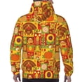 thumbnail image 7 of Fotbe Men's Hoodie with Thanksgiving Day Pattern - Kangaroo Pocket Pullover Hooded Sweatshirt, Perfect for Daily Wear, Travel, and Home-X-Large, 7 of 7