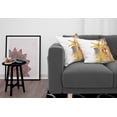 thumbnail image 3 of Ambesonne Beach Throw Pillow Cover 2 Pack, Sea Shells and Starfish, 16", Earth Yellow Cream, 3 of 5