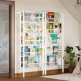 thumbnail image 5 of Homeiju 5-Tier Wall Mounted  Metal Bookshelf, 5-Tier Ladder Shelf Suitable for Books, Toys, Magazines, Documents, Albums, White, 5 of 8