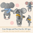 thumbnail image 2 of ComfiTime Crochet Kit for Beginners to Intermediate – Amigurumi Starter Kit w/ Video Tutorials & Step-by-Step Instructions, Complete Animal Craft Accessories for Adults, Kids & Gift Giving,Elephantes, 2 of 14