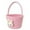 Pink, variant on putnchl Easter Basket Bunny With ,Egg Hunting Easter Gift Bags For Kids Boys Girls, Cute Small Woven Gift Baskets Empty For Halloween Christmas Valentine's Day We