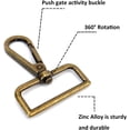 thumbnail image 4 of 15 Pcs Purse Hardware Heavy Duty Swivel Snap Hooks D Rings for Purse and Tri-glide Slide Buckles for Bag Making, 4 of 5