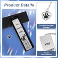 thumbnail image 3 of Marcador de metal Bookmark Kaluofan con forma de gato lindo para amantes de los libros, 3 of 7