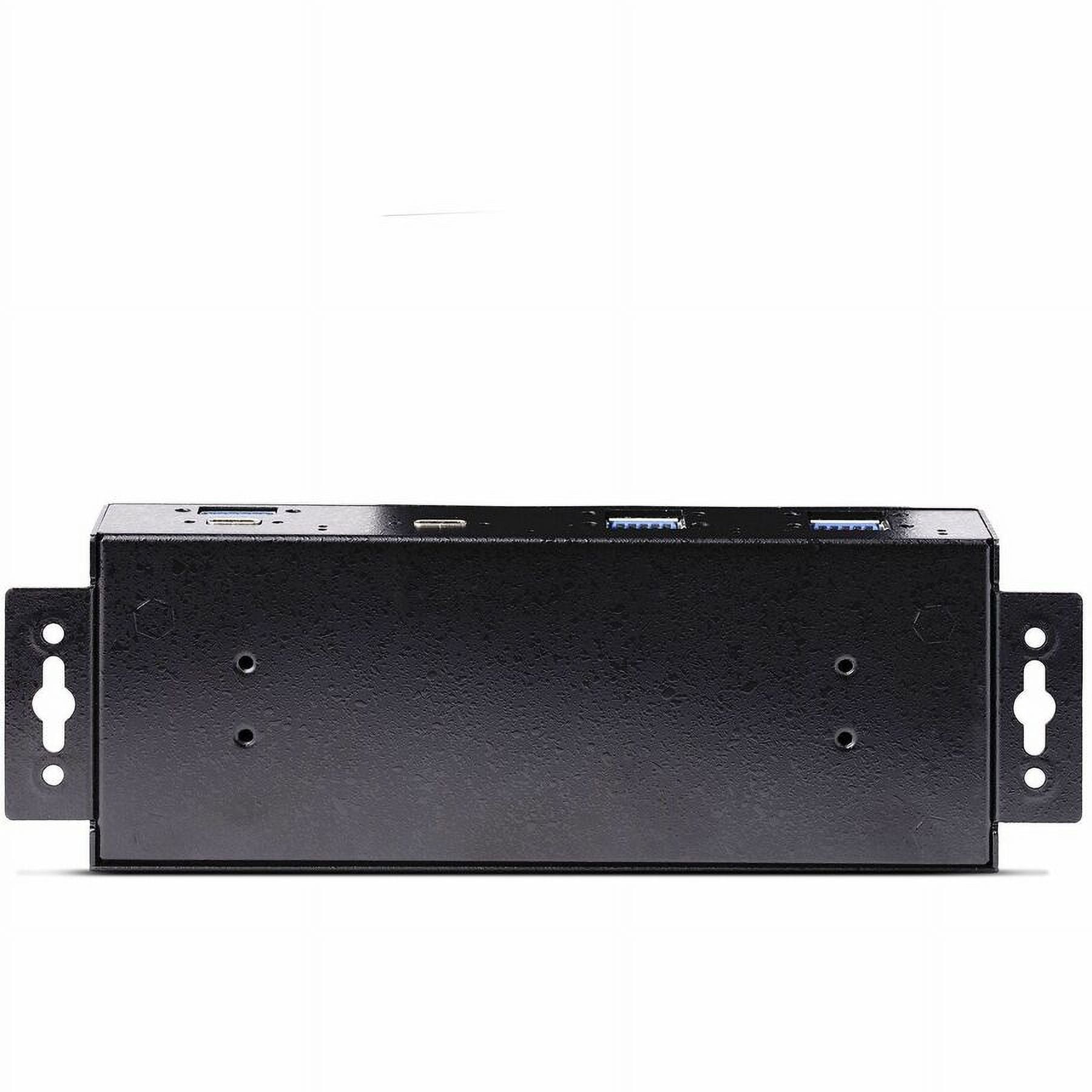 StarTech.com 7-Port Industrial USB 10Gbps Hub with Power Adapter, Mountable, 5x USB-A and 2x USB-C Downstream Ports, ESD Protection, TAA