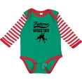 thumbnail image 3 of Inktastic Wrestling Future Wrestler Boys Long Sleeve Baby Bodysuit, 3 of 5