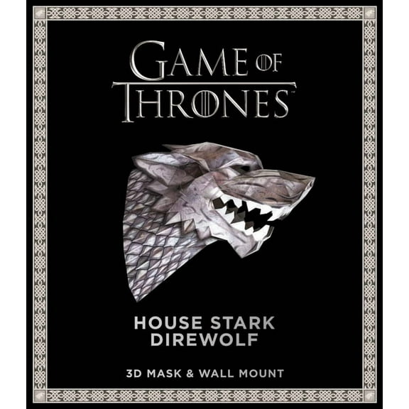 Game of Thrones Mask: House Stark Direwolf (3D Mask & Wall Mount) (Paperback)
