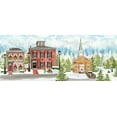 thumbnail image 2 of Reed, Tara 14x8 Gold Ornate Wood Framed with Double Matting Museum Art Print Titled - Christmas Village panel I, 2 of 4