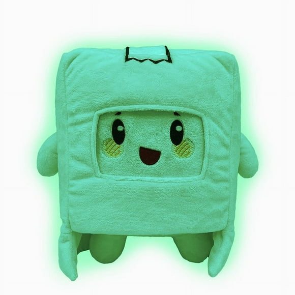 Foxy and Boxy Plush Doll Toy,Luminous Cartoon Plushies Dolls,Glowing Fox Box Stone Ghost Canned Branch