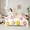 White Pink 02, variant on Feelyou Girl Cartoon Donut Bedding Comforter Set 7pcs, Polkadots Circle Queen Bedding Sets