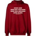 thumbnail image 2 of OXI Hoodie Sweatshirt - Some One Awesome Along, Basic Casual Hoodie for Men's and Women Fleece Hoodie Long Sleeve - Antiquee Cherry Small, 2 of 3