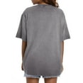 thumbnail image 4 of MOSHU Oversized T Shirts for Women Short Sleeve Vintage Print Cotton Tees Washed Shirts Casual Baggy Womens Tops, 4 of 9