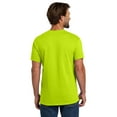 thumbnail image 5 of Hanes High Visibility Short Sleeve T-Shirt | Safety Green, Sizes S-5XL | Men Hi Vis Crewneck Work Tee, 5 of 5