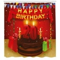 thumbnail image 3 of Ambesonne Colorful Shower Curtain, Birthday Boxes Flags, 69"Wx75"L, Multicolor, 3 of 3