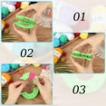 thumbnail image 2 of Pom Pom Maker, 4 Sizes, 4 Sizes Bobble Maker, 12 Colours Wool for Crochet Knitting, Large Set, Fluff Ball Weaver, DIY Craft Pompom Making Kit, Weaving, DIY, Wool Yarn, Knitting, Craft Project, 2 of 6
