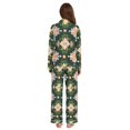 thumbnail image 3 of FORMRS Womens Pajama Set Long Sleeve Top and Pants with Pockets Soft Comfy Lounge Sleepwear, Sizes S-2XL, Pink Geometric Flowers, 3 of 7
