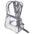 thumbnail image 4 of Mochila transparente resistente Mochila escolar decorativa Mochilas transparentes de PVC Mochila transparente para niñas, niños, mujeres y hombres (gris), 4 of 5