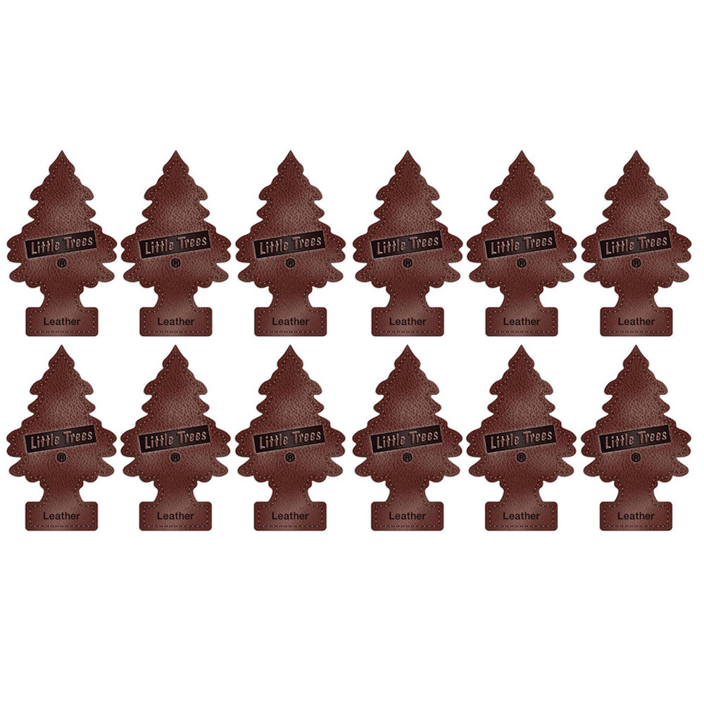 12 Little Trees Leather Scent Car Air Freshener Car Auto Office Home Hanging