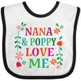 thumbnail image 3 of Inktastic Nana and Poppy Love Me Boys or Girls Baby Bib, 3 of 4