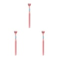 thumbnail image 3 of relayinert Macaron Color Toothbrush Vibrant And Stylish Plastic Three Head Toothbrush For Cleaning 418 Girl Pink Adult 3Set, 3 of 6