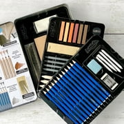 ArtSkills Charcoal Pencil Sketching and Drawing Set, 39 Piece Learn to Draw Art Kit for Kids, Teens, Adults