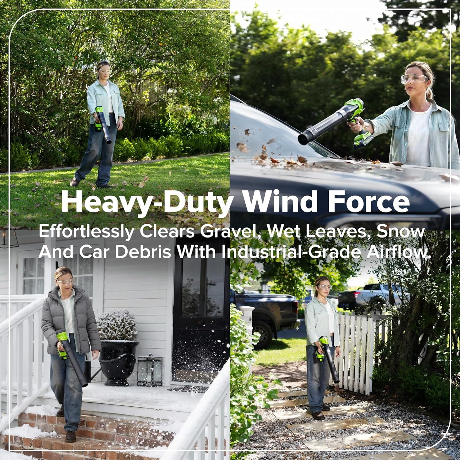 Greenworks 24V (130 MPH / 270 CFM) Brushless Compact Leaf Blower, Powerful for Yard, Patio, Deck and Driveway Cleanup, Includes 3.0Ah USB-C Battery and GaN Charger