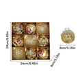 thumbnail image 3 of Matoen12 9Pcs 3.15" Christmas Ball Ornaments Shatterproof Christmas Hanging Decorations for Xmas Wedding Party Holiday Decorations(Silver), 3 of 3