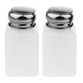 thumbnail image 3 of 2x 2 piezas de contenedor de loción transparente vacío de bomba de presión al vacío, contenedor de viaje portátil para el Zulema Dispensador de botella de prensa, 3 of 8