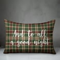 thumbnail image 2 of Creative Products And To All A Good Night in Tartan Plaid 14x20 Spun Poly Pillow, 2 of 2