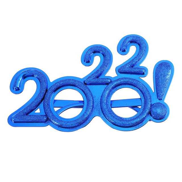 Weiweiguan 1 Pair Funny 2022 Eyeglasses New Year Eyewear Prop Decorative Party Accessory