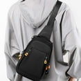 thumbnail image 1 of Small Sling Bag Chest Shoulder Water T Sling Purse Strap Travel Bag For Men Women Boys With Earphone Hole, 1 of 6