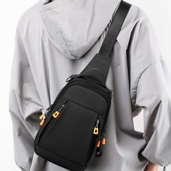 Uuiauoio Crossbody Bags for Women Man, Waterproof Sling Bag Backpack Trendy Casual Cross Body Bags with Convertible Shoulder Strap Chest Bag for Camping Hiking Travel Essentials