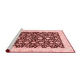 thumbnail image 2 of Ahgly Company Machine Washable Indoor Round Oriental Red Traditional Area Rugs, 5' Round, 2 of 4