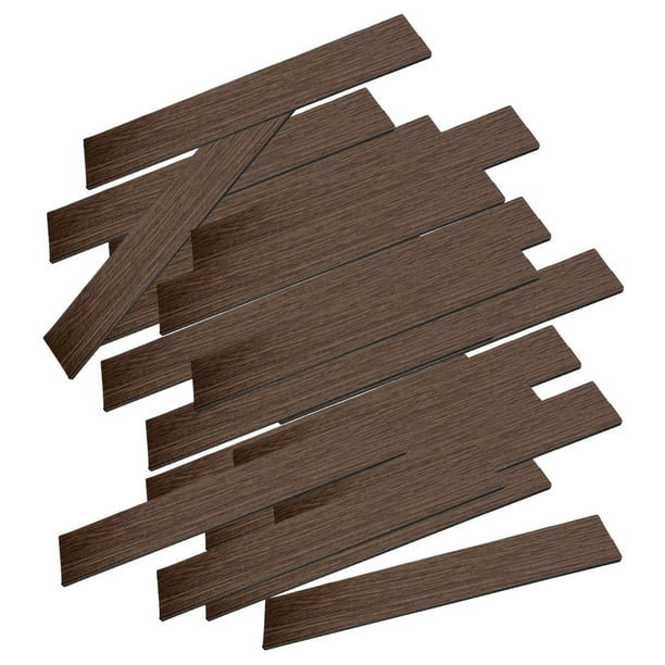 20 piezas de suelo para casa de muñecas en miniatura, muebles para casa de muñecas, mini tablas de suelo nuez