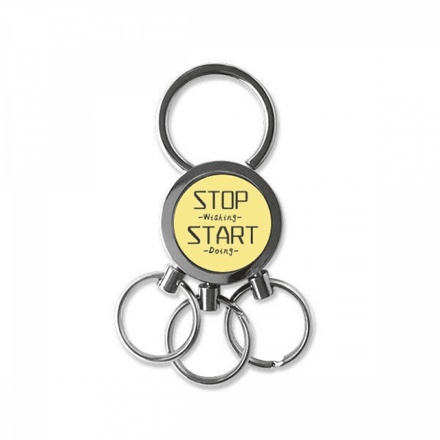 retain security keep safe quarantine stainless steel metal key holder chain keychain