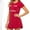 Red, variant on URMAGIC Womens Cute Cotton Nightdress Nightgown Loose Pajamas Nightshirt Loungewear