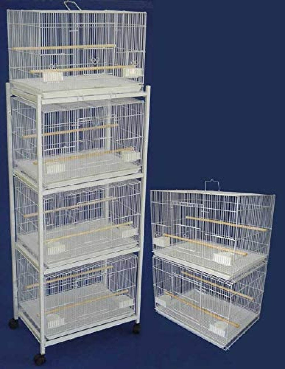 Brand New Lot of Six Aviary Breeding Bird Cage 24x16x16 Wdivider Wstand