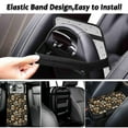 thumbnail image 6 of Yuyamidu Skull Car Center Console Cover Daisy Automotive Armrest Cover for SUV Car Truck Accessories Short Plush Auto Armrest Cushion Cover Center Console Box Pad, 6 of 7