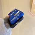 thumbnail image 4 of iPhone 13 Case Soft Silicone Puffer Case Shockproof Down Jacket Phone Case-Blue, 4 of 5