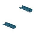 thumbnail image 2 of Bearachild Ganchos colgantes sin perforación montados en la pared, soporte impermeable para de dientes, colgador de almacenamiento de Cable Azul 2piezas, 2 of 6