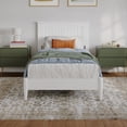 thumbnail image 3 of AFI Naples Twin-XL Solid Wood Low Profile Platform Bed, White, 3 of 12