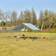 thumbnail image 2 of Costway Large Metal Chicken Coop Walk-in Poultry Cage Hen Rabbit Run House with  Cover, 2 of 9
