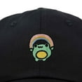 thumbnail image 2 of Dalix Rainbow Frog Embroidered Womens Cotton Dad Hat Baseball Cap Adjustable in Black, 2 of 5
