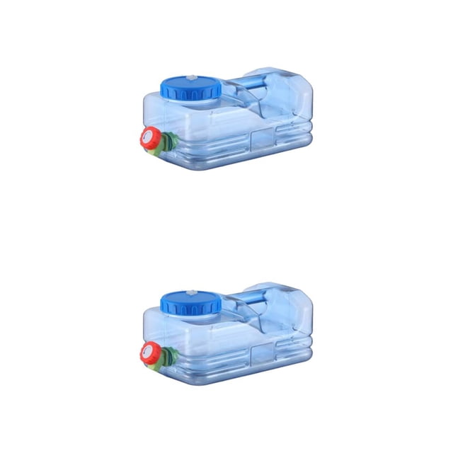 Advancent Contenedor práctico azul ampliamente utilizado del tanque de agua para la construcción de jardinería contenedor cisterna de agua 5.5L 2Conjunto