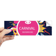thumbnail image 1 of Corona máscara Feliz Carnaval de Venecia Rectángulo Parachoques Pegatina Cuaderno Ventana Calcomanía, 1 of 1