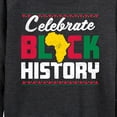 thumbnail image 3 of Instant Message - Celebrate Black History Month - Women's Lightweight French Terry Long Sleeve Shirt, 3 of 6