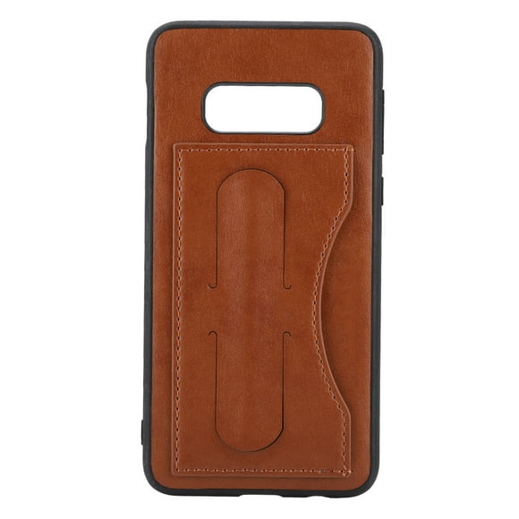 ZOUSSIQI Simple Style PU Leather Card Holder Phone Case for Samsung S10 Lite Back Phone Cover (Brown) EL225#32421